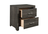 Edina Dark Gray Nightstand - Ornate Home