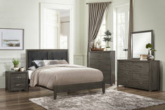 Edina Dark Gray Nightstand - Ornate Home