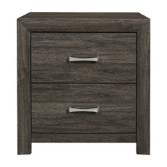Edina Dark Gray Nightstand - Ornate Home