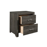 Edina Dark Gray Nightstand - Ornate Home