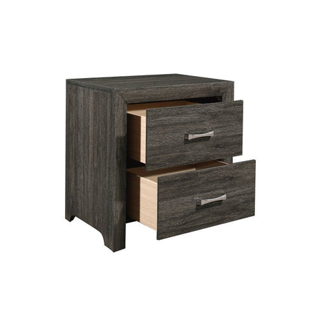 Edina Dark Gray Nightstand - Ornate Home
