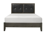 Edina Dark Gray Queen Bed - Ornate Home
