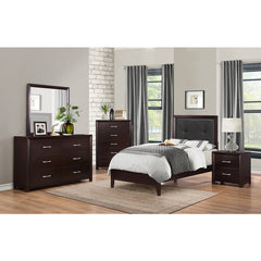 Edina Espresso Twin Bed - Ornate Home