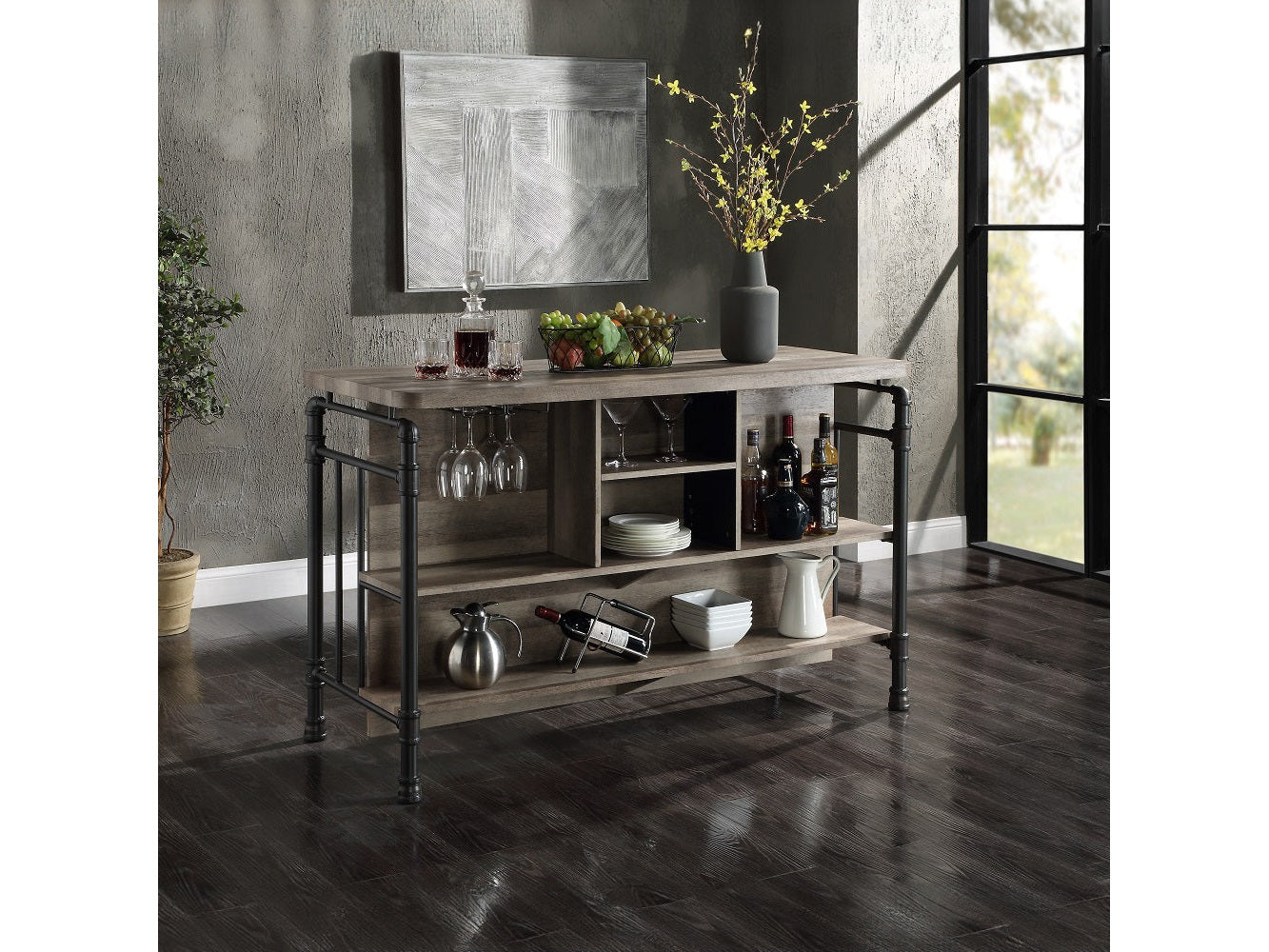 Edina Oak Counter Height Table - Ornate Home