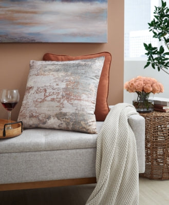 Edinfielders Cream/Gray/Rust Pillow - Ornate Home