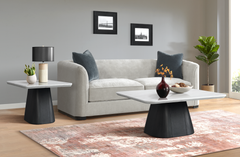Edison White/Black 2-Piece Occasional Table Set