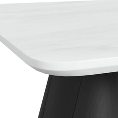 Edison White/Black 2-Piece Occasional Table Set