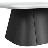 Edison White/Black 2-Piece Occasional Table Set - Ornate Home