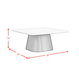 Edison White/Black 2-Piece Occasional Table Set - Ornate Home