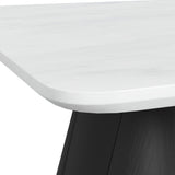 Edison White/Black End Table