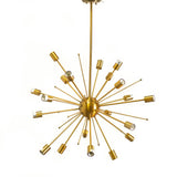 Edisonna Gold Sputnik Twenty Bulb Chandelier - Ornate Home