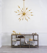Edisonna Gold Sputnik Twenty Bulb Chandelier - Ornate Home