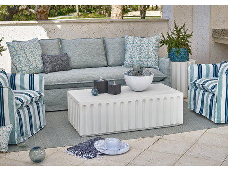 Edisto Abaco White Cocktail Table - Ornate Home