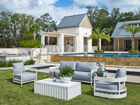 Edisto Abaco White Cocktail Table - Ornate Home