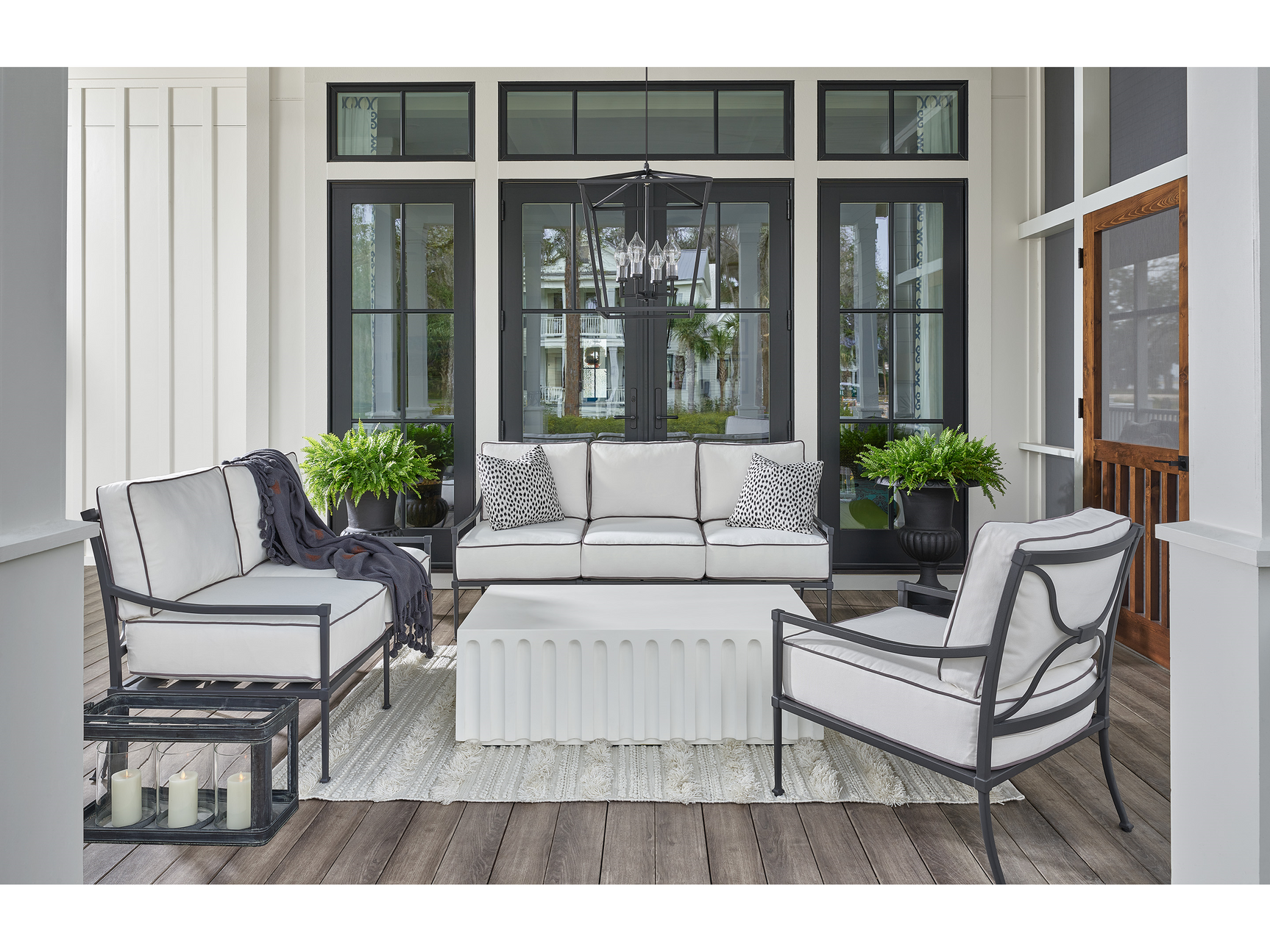 Edisto Abaco White Cocktail Table - Ornate Home
