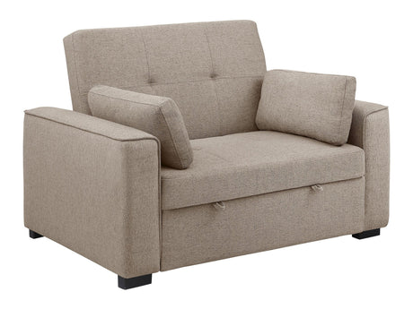 Edith Beige Sleeper Sofa Bed - Ornate Home