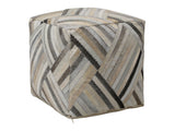 Edith Multicolor Pouf - Ornate Home