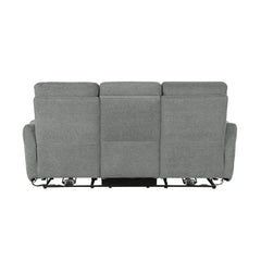 Edition Dove Gray Power Reclining Sofa and Loveseat - Ornate Home
