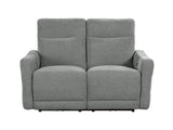 Edition Gray Power Double Reclining Loveseats - Ornate Home