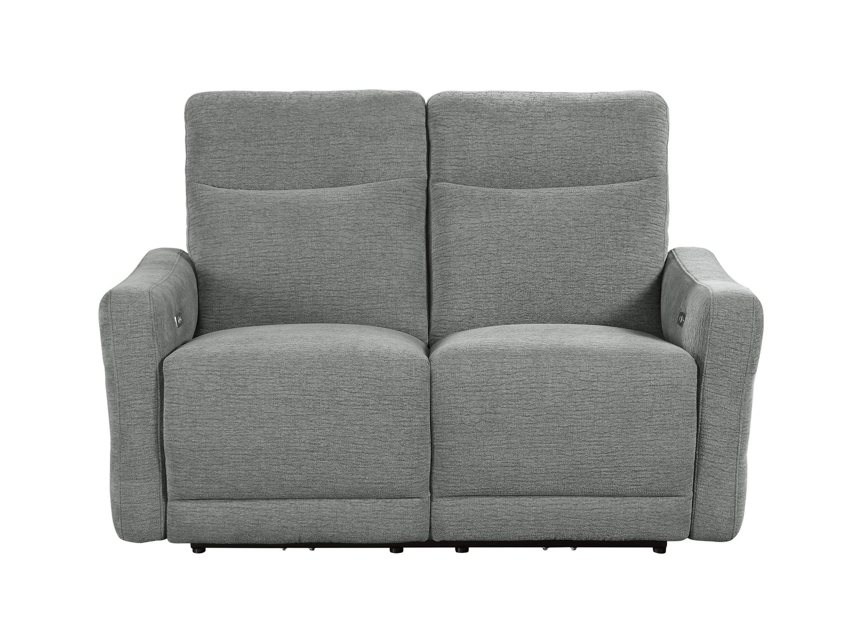 Edition Gray Power Double Reclining Loveseats - Ornate Home