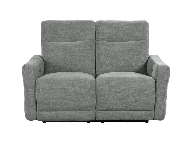 Edition Gray Power Double Reclining Loveseats - Ornate Home