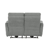 Edition Gray Power Double Reclining Loveseats - Ornate Home