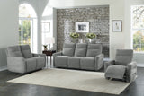 Edition Gray Power Double Reclining Loveseats - Ornate Home