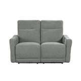 Edition Gray Power Double Reclining Loveseats - Ornate Home