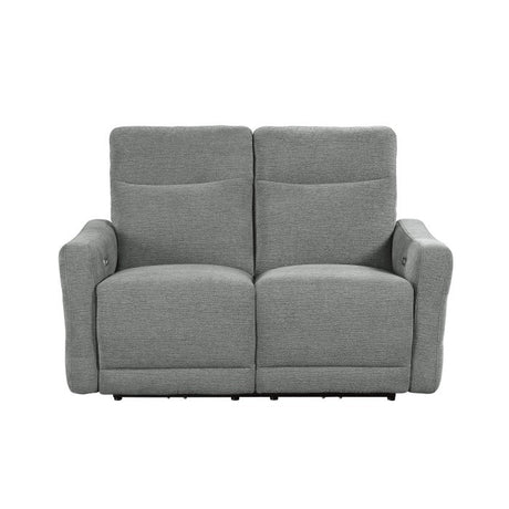 Edition Gray Power Double Reclining Loveseats - Ornate Home