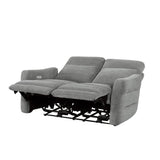 Edition Gray Power Double Reclining Loveseats - Ornate Home