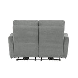 Edition Gray Power Double Reclining Loveseats - Ornate Home