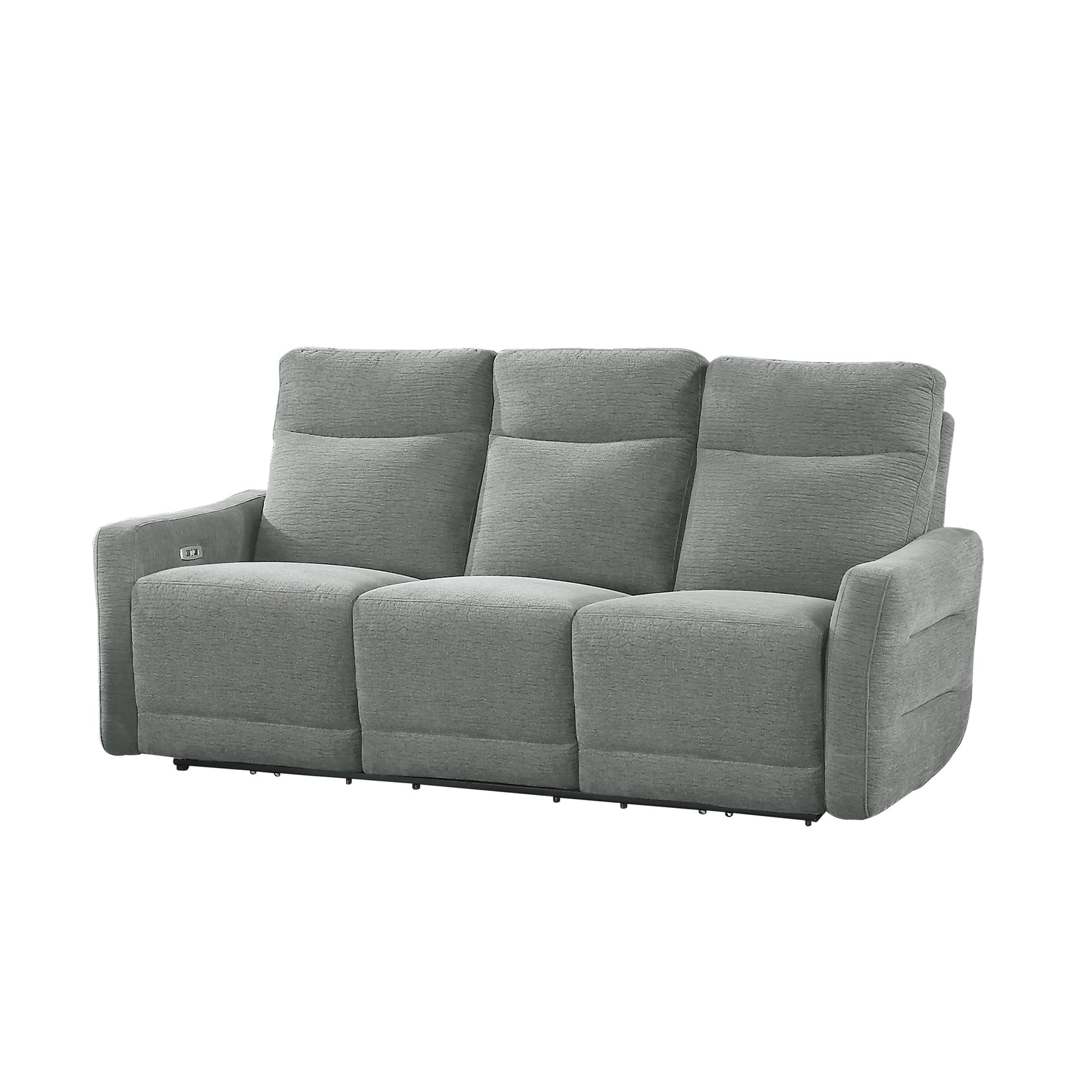 Edition Gray Power Double Reclining Sofas - Ornate Home