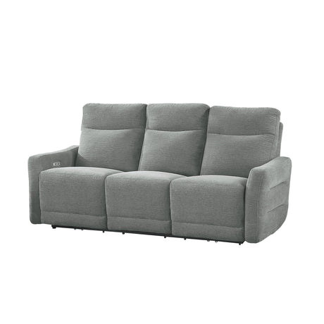 Edition Gray Power Double Reclining Sofas - Ornate Home