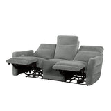 Edition Gray Power Double Reclining Sofas - Ornate Home