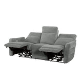 Edition Gray Power Double Reclining Sofas - Ornate Home