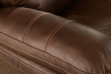 Edmar Chocolate Power Reclining Loveseat (Online Special Price) - Ornate Home