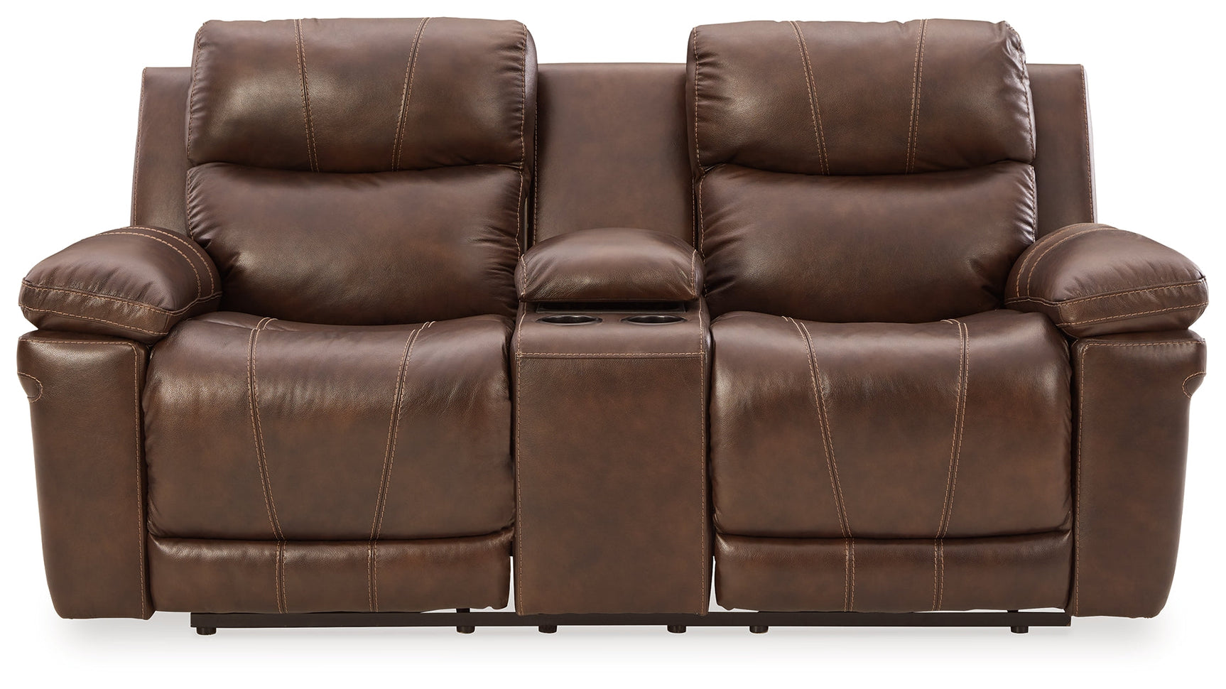 Edmar Chocolate Power Reclining Loveseat (Online Special Price) - Ornate Home