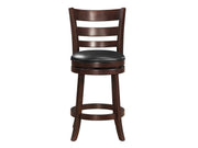 Edmond Dark Cherry Swivel Counter Height Chair (Set of 2) - Ornate Home