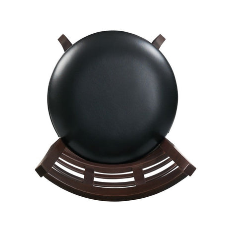 Edmond Dark Cherry Swivel Counter Height Chair (Set of 2) - Ornate Home