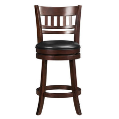 Edmond Dark Cherry Swivel Counter Height Chair (Set of 2) - Ornate Home