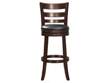 Edmond Dark Cherry Swivel Pub Height Chair - Ornate Home