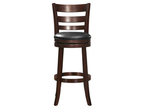 Edmond Dark Cherry Swivel Pub Height Chair - Ornate Home