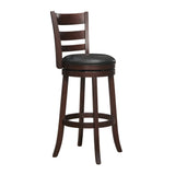 Edmond Dark Cherry Swivel Pub Height Chair - Ornate Home