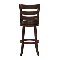 Edmond Dark Cherry Swivel Pub Height Chair (Set of 2) - Ornate Home