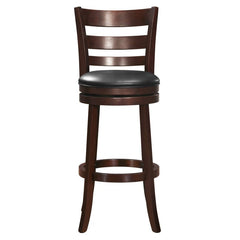 Edmond Dark Cherry Swivel Pub Height Chair (Set of 2) - Ornate Home