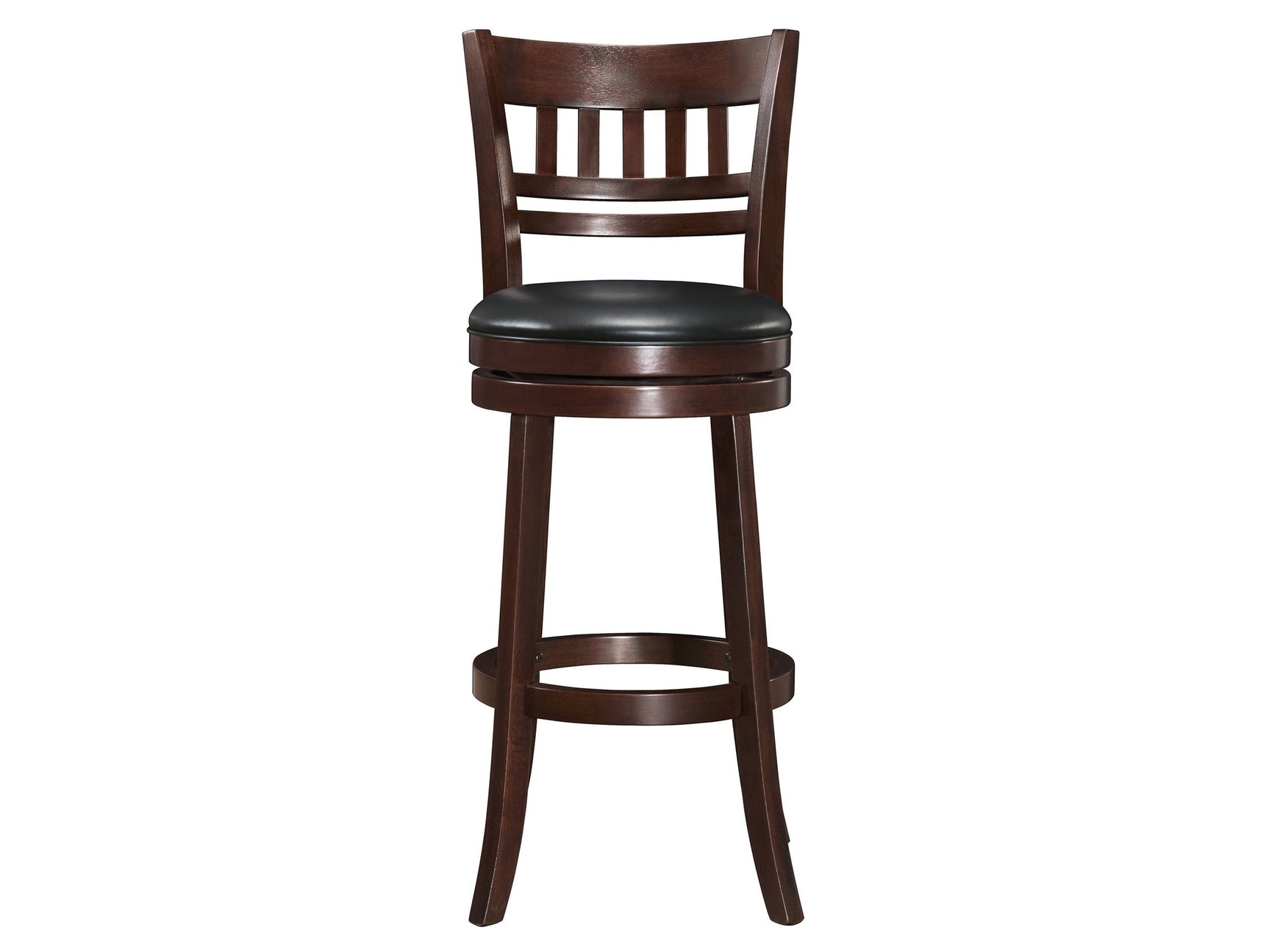 Edmond Dark Cherry Swivel Pub Height Chair (Set of 2) - Ornate Home