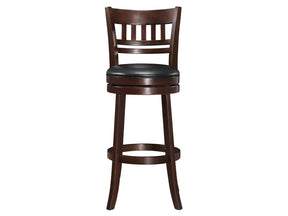Edmond Dark Cherry Swivel Pub Height Chair (Set of 2) - Ornate Home