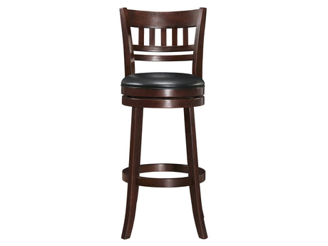 Edmond Dark Cherry Swivel Pub Height Chair (Set of 2) - Ornate Home