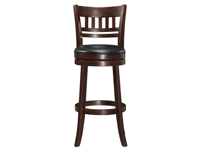 Edmond Dark Cherry Swivel Pub Height Chair (Set of 2) - Ornate Home