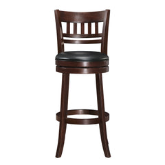 Edmond Dark Cherry Swivel Pub Height Chair (Set of 2) - Ornate Home